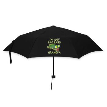 I'm One Bad Bass Grandpa - Regenschirm (klein) - Schwarz - Vorne