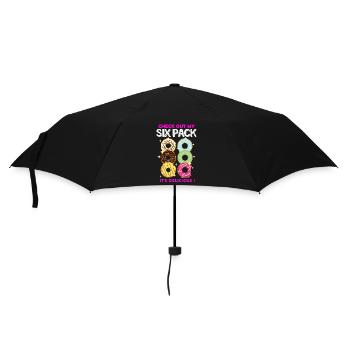 Regarde mon pack de six ! - Donuts - Parapluie standard - noir - Devant