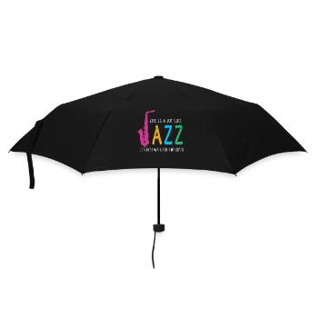 Musique jazz - Musiciens de jazz - Parapluie standard - noir - Devant