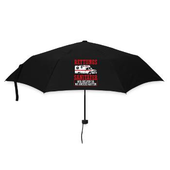 Wir Helfen, Wo Andere Gaffen - Regenschirm (klein) - Schwarz - Vorne