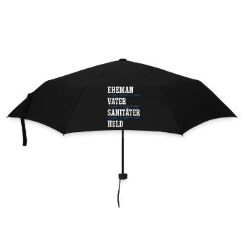 Ehemann Vater Sanitäter Held - Regenschirm (klein) - Schwarz - Vorne