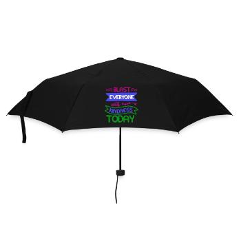 SPRENGEN SIE HEUTE ALLE MIT FREUNDLICHKEIT - Regenschirm (klein) - Schwarz - Vorne