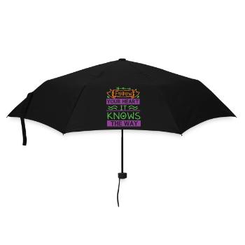 FOLLOW YOUR HEART IT KNOWS THE WAY - Umbrella (small) - black - Front