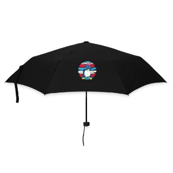 Dabbing Penguin July 4 Patriotic Dab USA - Umbrella (small) - black - Front