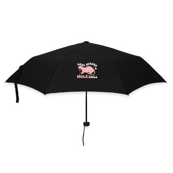 Funny Less Stress Mole Chill A Mole Puns Lover - Umbrella (small) - black - Front