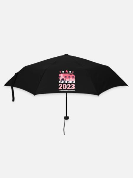Amsterdam 2023 - Regenschirm (klein) - Schwarz