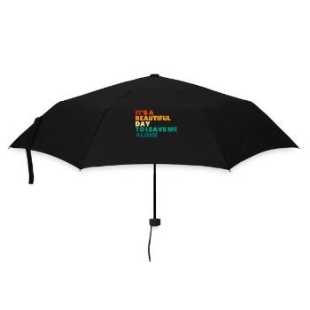 Introvertiert Geschenk Sarkastisch Introvertiert - Regenschirm (klein) - Schwarz - Vorne