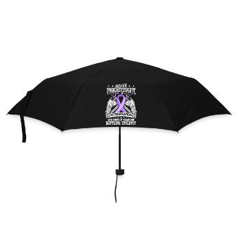 Epilepsie-Awareness-Krieger - Regenschirm (klein) - Schwarz - Vorne