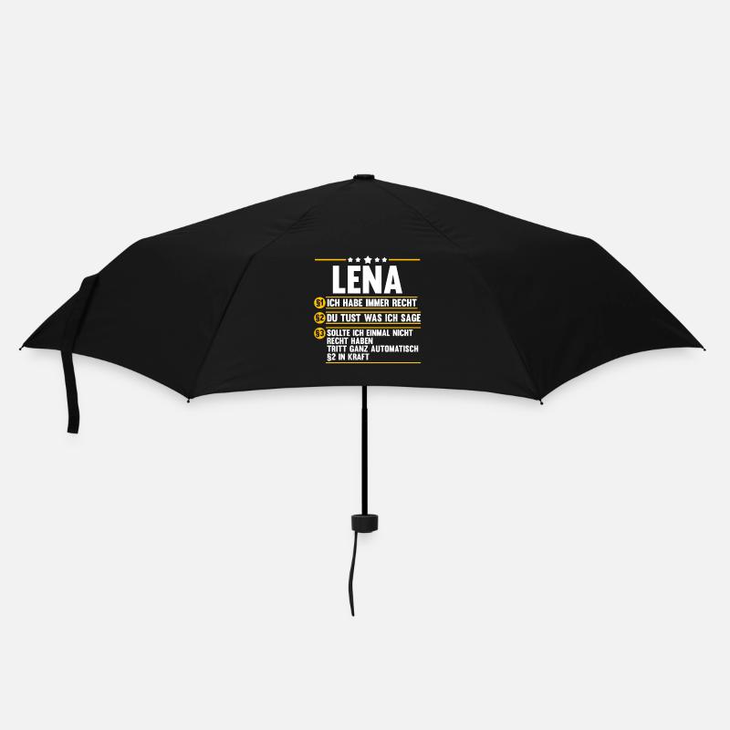 Lena - Regenschirm (klein) - Schwarz