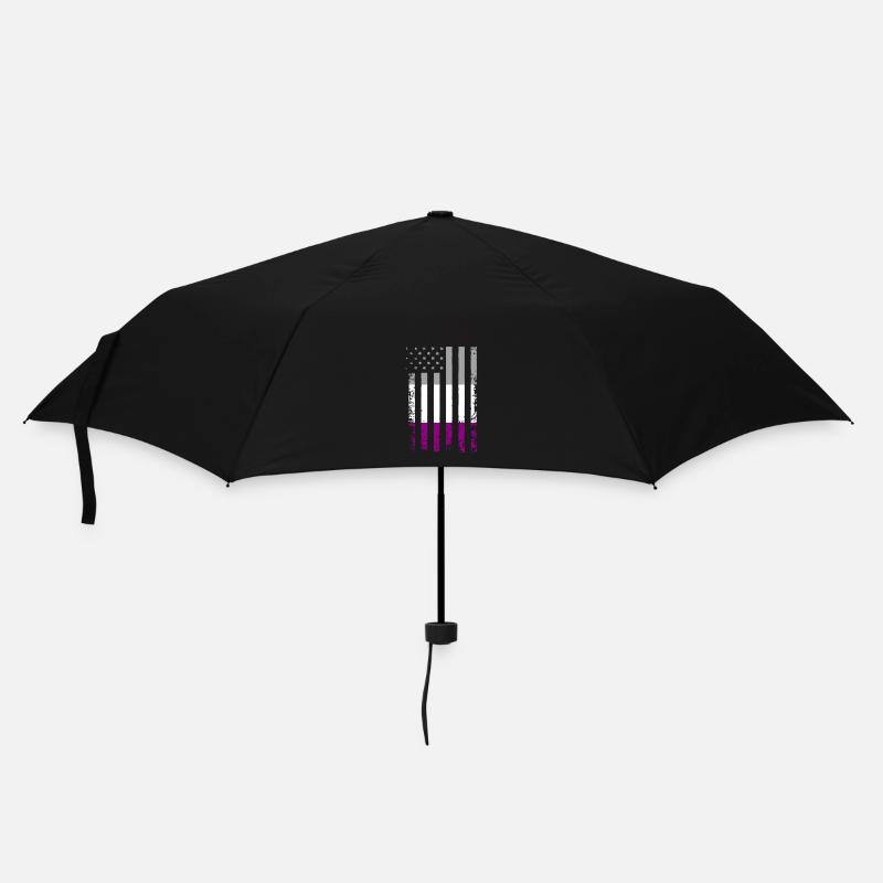 Asexual Flagge Pride Geschenk - Regenschirm (klein) - Schwarz