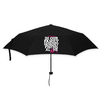 In our family, no one fights alone - Umbrella (small) - black - Front