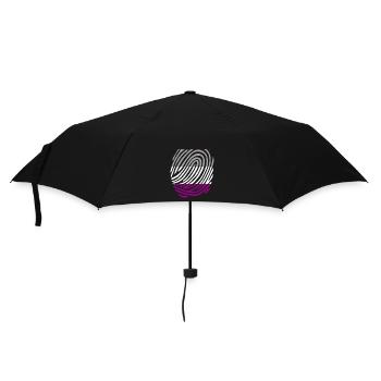 Asexual - Regenschirm (klein) - Schwarz - Vorne