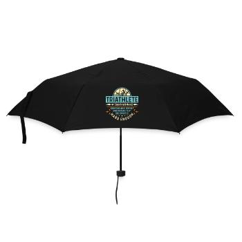 Triathlon Triathlete Someone Who Doesn't Training - Umbrella (small) - black - Front