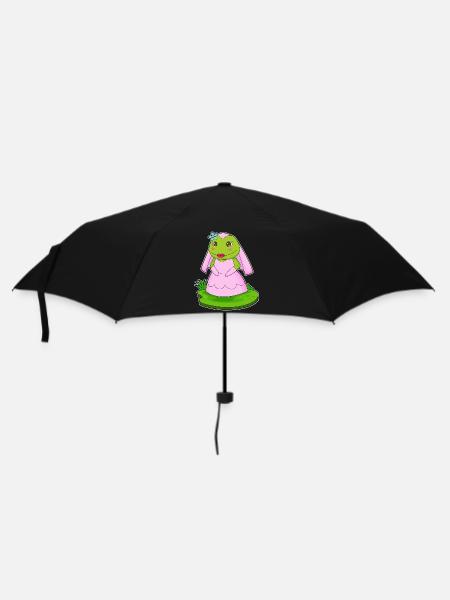Frosch Braut Schleier Hochzeit - Regenschirm (klein) - Schwarz