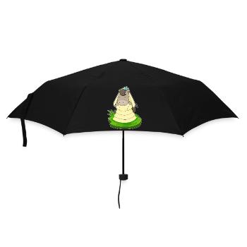 Pferd Braut Schleier Hochzeit - Regenschirm (klein) - Schwarz - Vorne