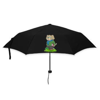 Dog Teacher Book School - Umbrella (small) - black - Front