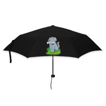 Os de chien - Parapluie standard - noir - Devant