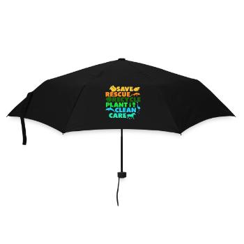 Save Save Recycle Plants Clean Care - Parapluie standard - noir - Devant