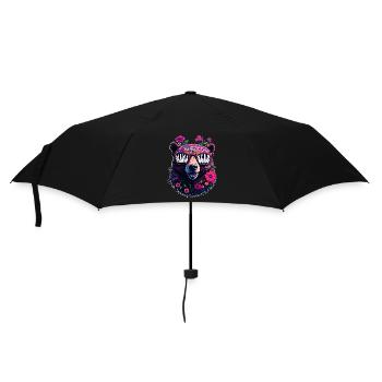 Mamabär Sonnenbrille Mama Bear Muttertag Blumen - Regenschirm (klein) - Schwarz - Vorne