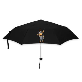 Australian Cattle Dog Blue Heeler Kawaii Emoticon - Umbrella (small) - black - Front