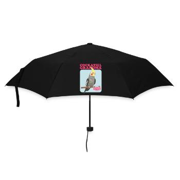 Grand-mère Cockatiel | Cadeau du propriétaire d’oiseau - Parapluie standard - noir - Devant