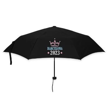 Barcelona 2023 - Regenschirm (klein) - Schwarz - Vorne