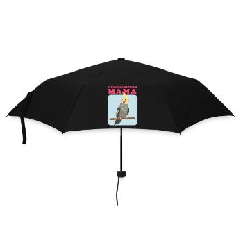 Nymphensittich Mama Vogelbesitzerin Geschenk - Regenschirm (klein) - Schwarz - Vorne