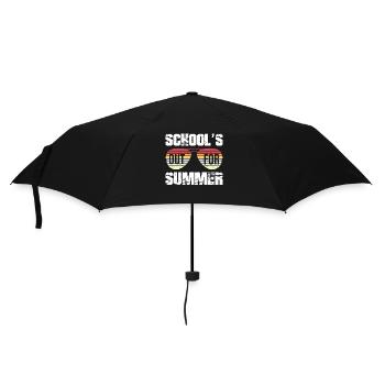 Schools Out For Summer Retro Vintage Style Summer - Umbrella (small) - black - Front