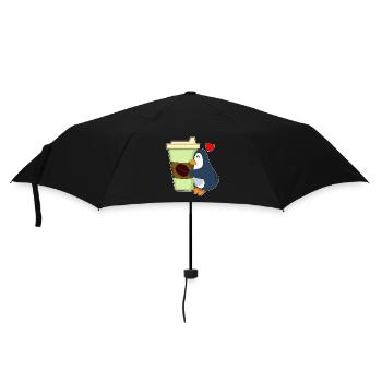 Penguin Coffee à emporter - Parapluie standard - noir - Devant