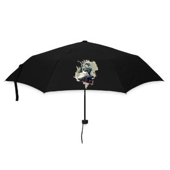 Alte Dampflok - Regenschirm (klein) - Schwarz - Vorne