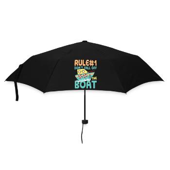 Rule number 1 don t fall off the boat - Regenschirm (klein) - Schwarz - Vorne