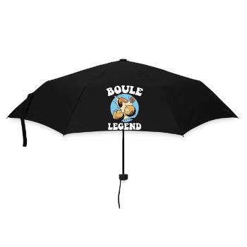 Boulespieler Boulekugel für Bouler Petanque Boule - Regenschirm (klein) - Schwarz - Vorne