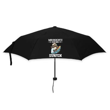 Mir reichts ich geh Surfen Windsurfer Spruch - Regenschirm (klein) - Schwarz - Vorne