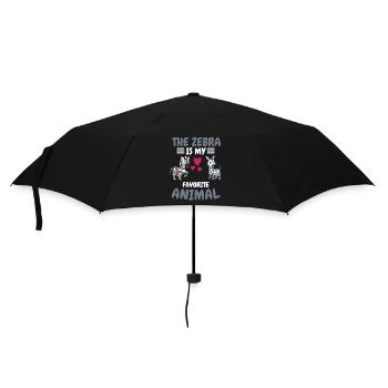 Favorite Animal Africa Animal Funny Gift Zebra - Umbrella (small) - black - Front
