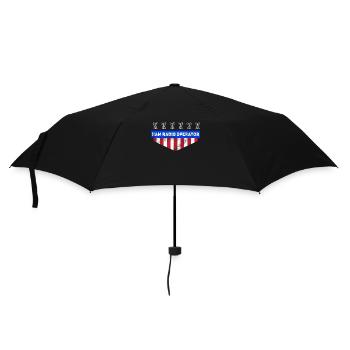 Amateurfunker US-Flagge - Regenschirm (klein) - Schwarz - Vorne