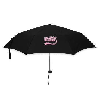 Team bride bride crew - Umbrella (small) - black - Front