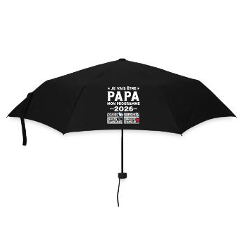 Je vais être papa mon programme en 2026 - Parapluie standard - noir - Devant