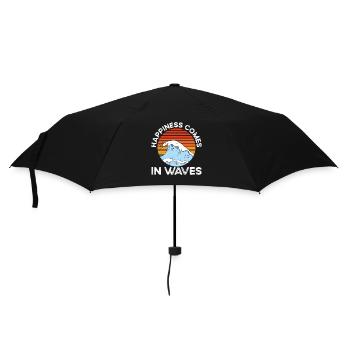 Le bonheur vient par vagues - Parapluie standard - noir - Devant
