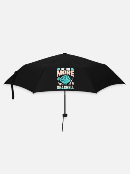 Nur Noch Eine Muschel Muscheln Muschelsammler - Regenschirm (klein) - Schwarz