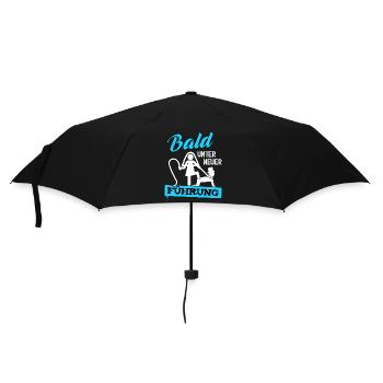JGA Bräutigam T-Shirt Junggesellenabschied Männer - Regenschirm (klein) - Schwarz - Vorne