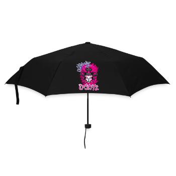 Kitsun Vaporwave Japanese Kami Vaporwave Kitsune - Umbrella (small) - black - Front