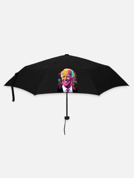 Lächelnder Präsident - Regenschirm (klein) - Schwarz