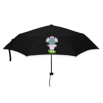 Elephant Nurse - Umbrella (small) - black - Front