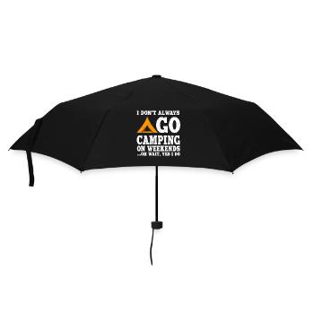 Fun Camping Lovers Gift - Umbrella (small) - black - Front