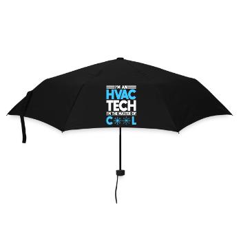 Lustige Hlk-techniker-bekleidung - Regenschirm (klein) - Schwarz - Vorne