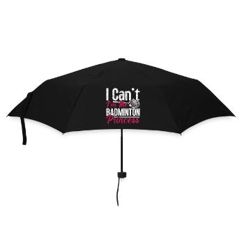 Badminton I Can't I'm The Shuttlecock Player Lover - Umbrella (small) - black - Front