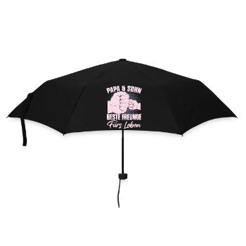 Papa & Sohn - Regenschirm (klein) - Schwarz - Vorne