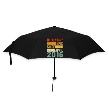 Birthday April 2016 Legendary Epic - Umbrella (small) - black - Front