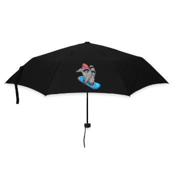 Snowboardeur Raton Snowboard - Parapluie standard - noir - Devant