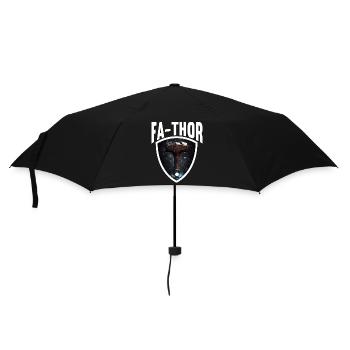 Papa Vathor Va Thor Vatertag Vatertagsgeschenk - Regenschirm (klein) - Schwarz - Vorne